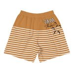 Toloa Collection: Coconut Husk/Coconut Cream Stripe Shorts