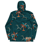 Toloa Collection: Men’s Deep Sea Green/Palm Tree/Toloa Windbreaker Jacket