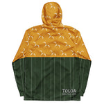 Toloa Collection: Men’s Color Sunshine/Tropical Green Pinstripe Toloa Windbreaker Jacket