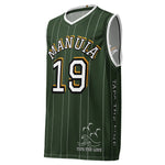 Toloa Collection: Tropical Green Pinstripe Manuia Jersey
