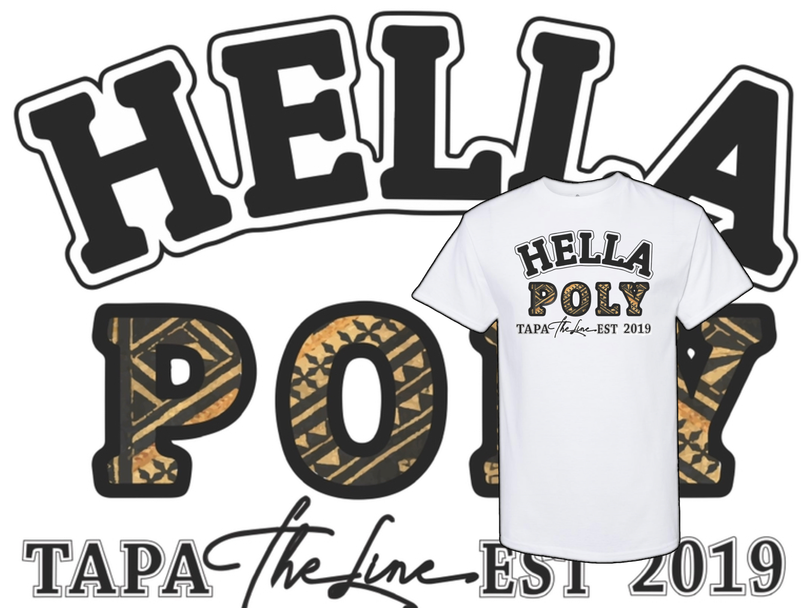 Hella Poly- Tapa cloth design – TAPA The Line
