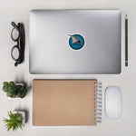 TAPA The Line Teal, Black, and Grey Shark Seal Sticker