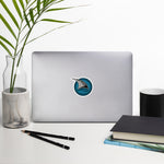 TAPA The Line Teal, Black, and Grey Shark Seal Sticker