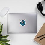 TAPA The Line Teal, Black, and Grey Shark Seal Sticker