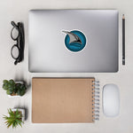 TAPA The Line Teal, Black, and Grey Shark Seal Sticker