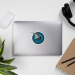 TAPA The Line Teal, Black, and Grey Shark Seal Sticker