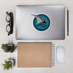 TAPA The Line Teal, Black, and Grey Shark Seal Sticker