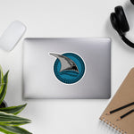 TAPA The Line Teal, Black, and Grey Shark Seal Sticker