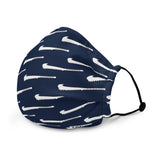 Premium All over NifoOti Face Mask - Navy/White