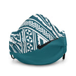 Premium Half/Half Tautau NifoOti face mask - Teal/White