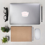 Soft Pink "HELLA POLY" Stickers