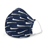 Premium All over NifoOti Face Mask - Navy/White