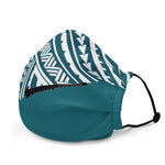 Premium Half/Half Tautau NifoOti face mask - Teal/White