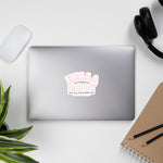Soft Pink "HELLA POLY" Stickers