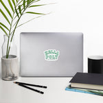 Green Outline "HELLA POLY" Stickers