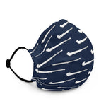 Premium All over NifoOti Face Mask - Navy/White