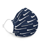 Premium All over NifoOti Face Mask - Navy/White