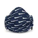 Premium All over NifoOti Face Mask - Navy/White